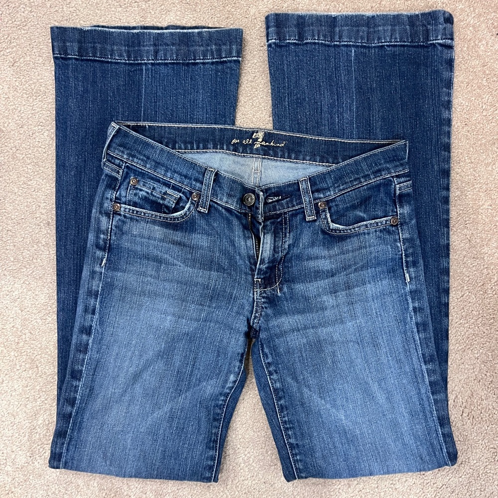 7 For All Mankind Dojo Flare Jeans Size 28x32